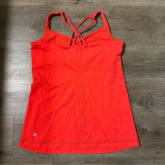 Lululemon Free To Be Tank Red Women's Red Tank Top Size 4 - Picture 4 of 10